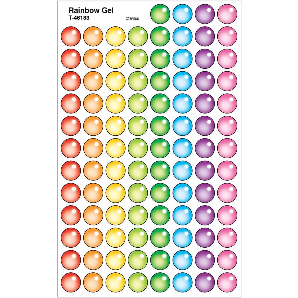 Rainbow Gel superSpots Stickers 800ct