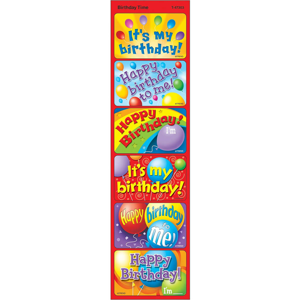 Birthday Time Applause Stickers