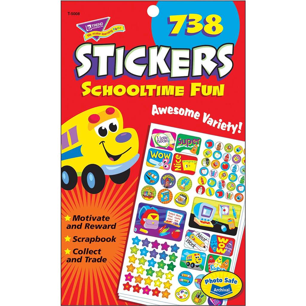 Schooltime Fun Sticker Pad 738ct