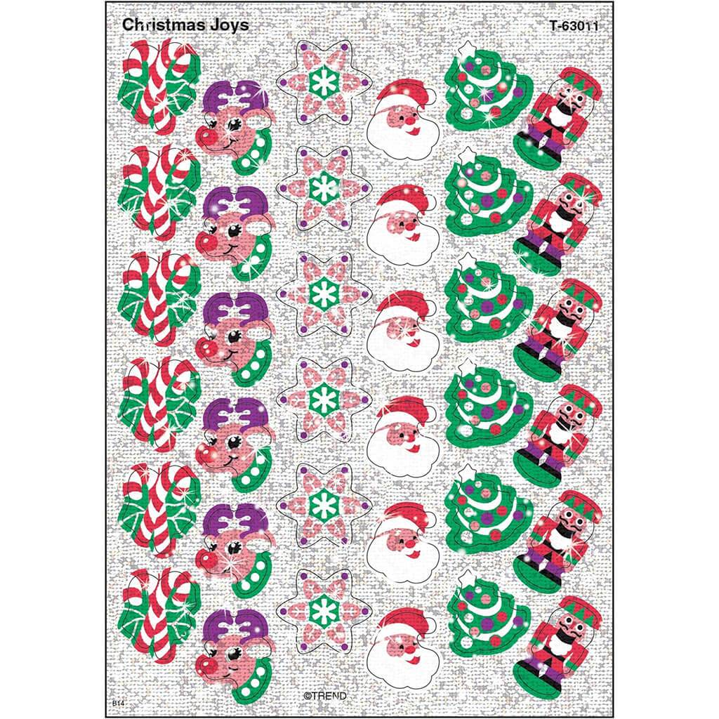 Christmas Joys Sparkle Stickers 72ct