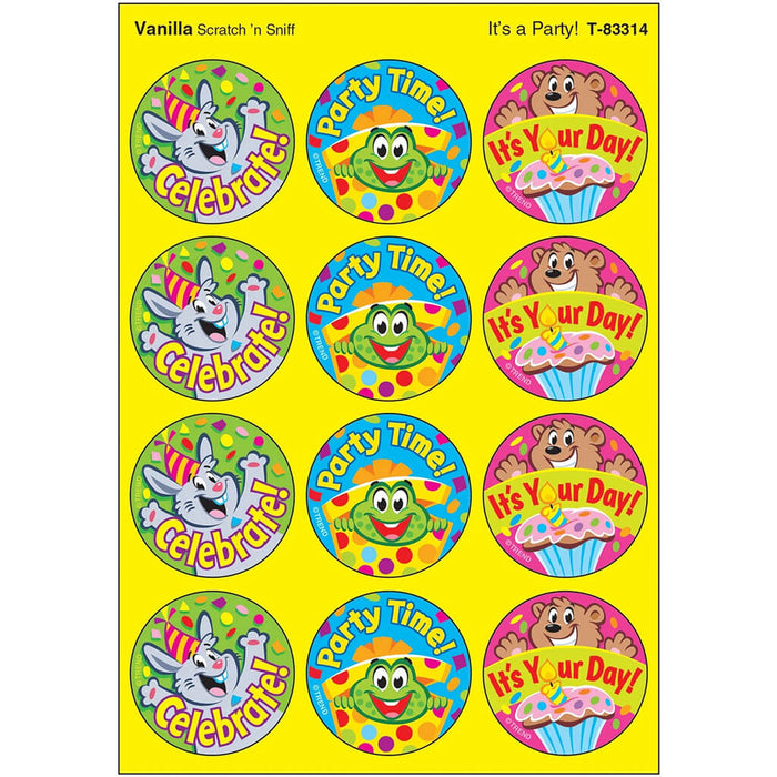 It's a Party!, Vanilla scent Scratch 'n Sniff Stinky Stickers