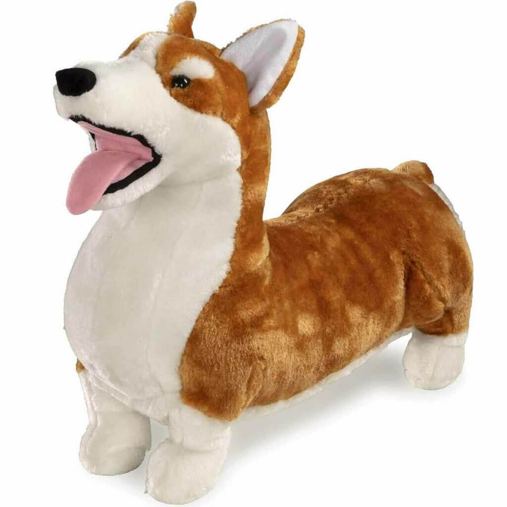 Lifelike Plush Corgi