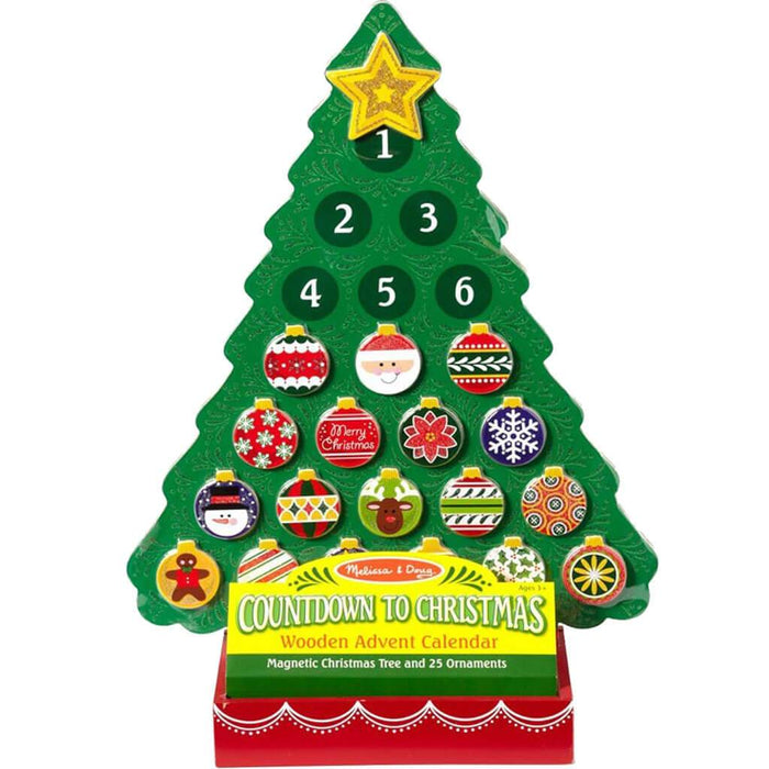 Countdown To Christmas Wooden Advent Calendar