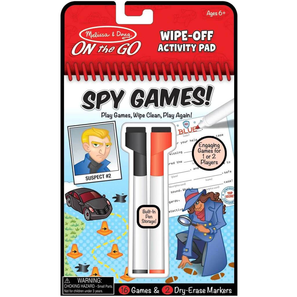 Wipe-Off Activity Pad Spy Games