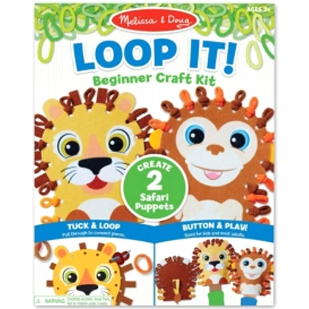 Loop It! Safari Puppets Beginner Craft Kit