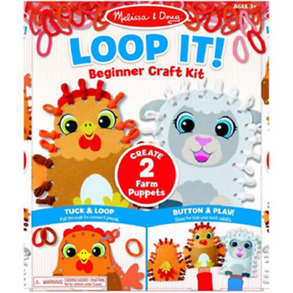 Loop It! Farm Puppets Beginner Craft Kit