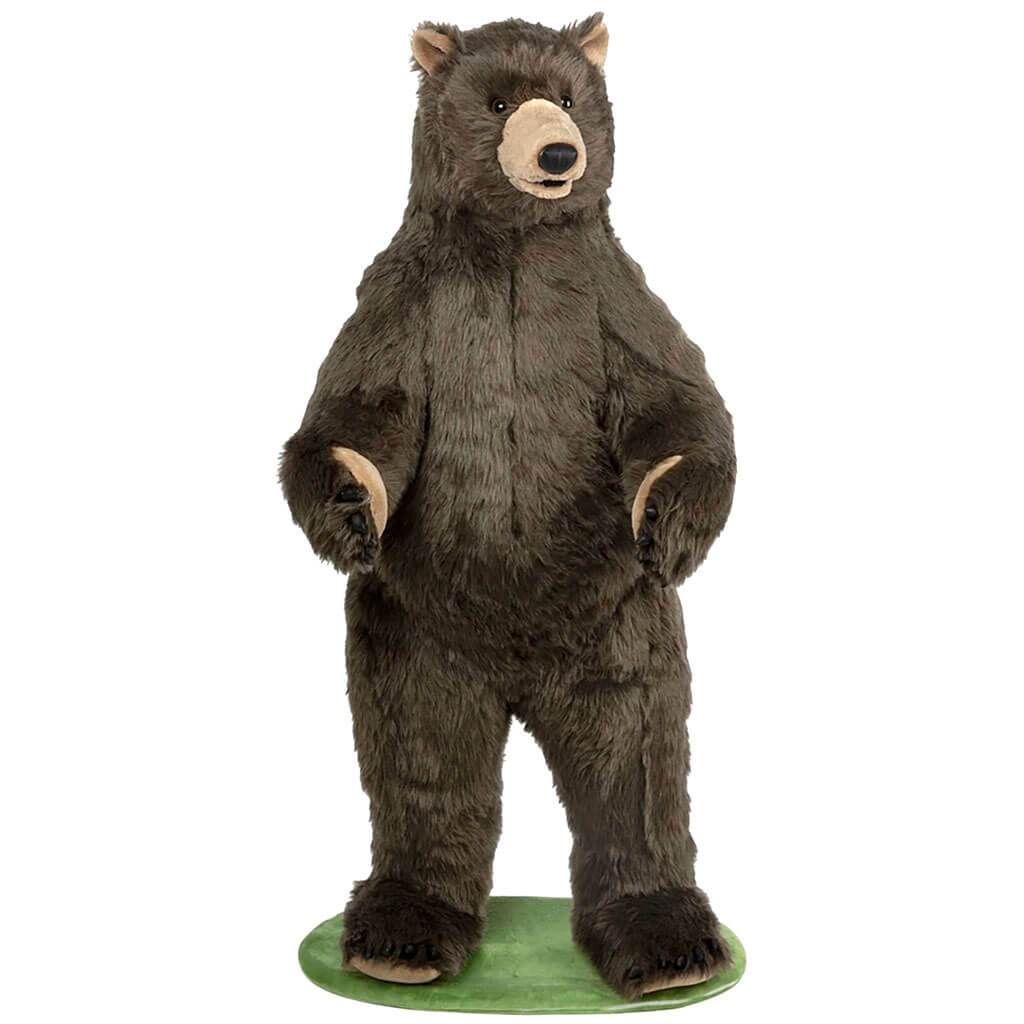 Lifelike Plush Grizzly Bear