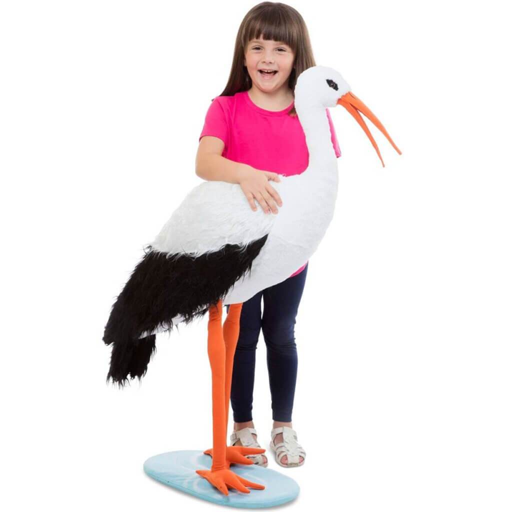 Lifelike Plush Stork