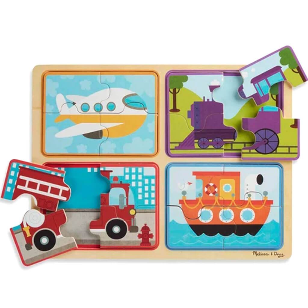 Natural Play Wooden Puzzle: Ready, Set, Go