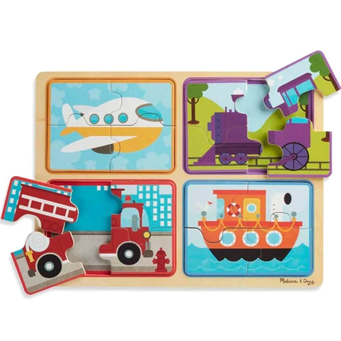 Natural Play Wooden Puzzle: Ready, Set, Go
