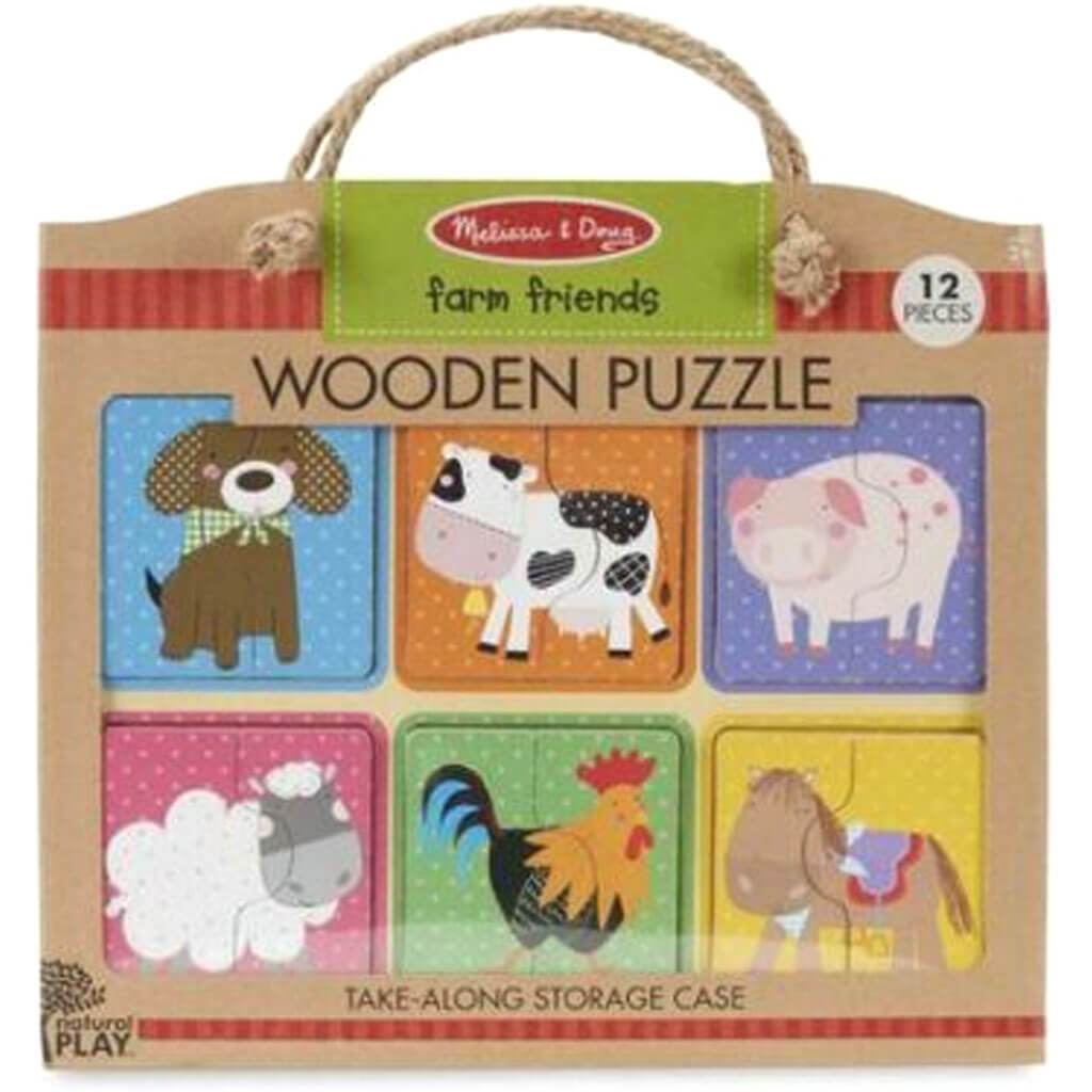 Natural Play Wooden Puzzle: Farm Friends