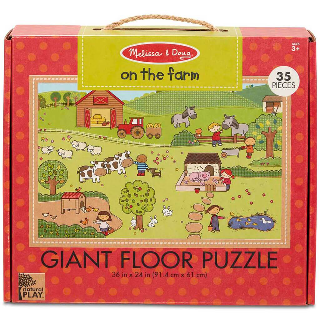 Natural Play Giant Floor Puzzle: On the Farm