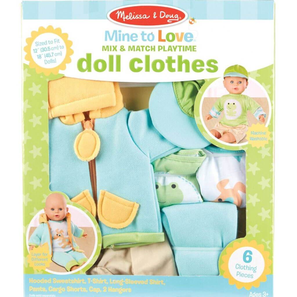 Mine to Love Mix &amp; Match Playtime Doll Clothes