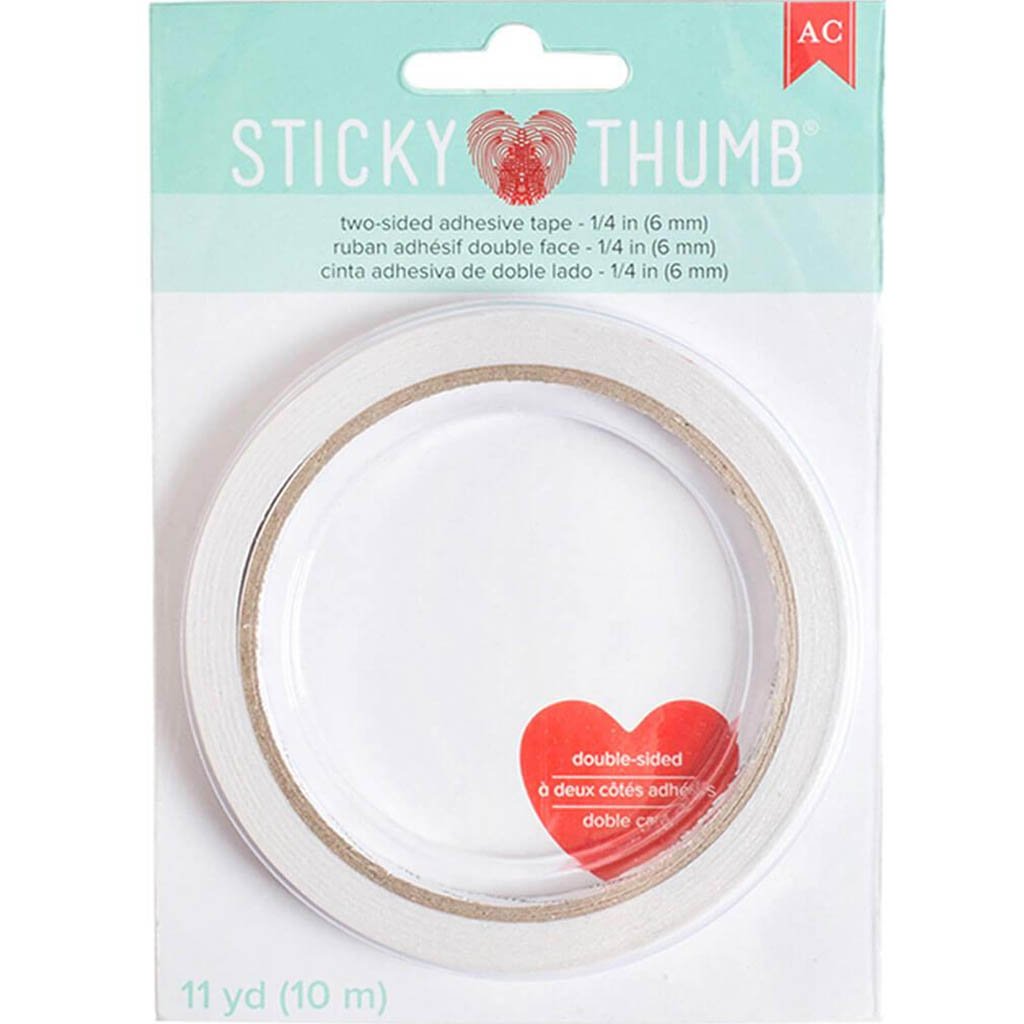 Double Sided Tape Sticky Thumb 0.25in