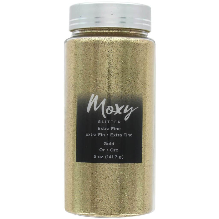American Crafts Moxy Extra Fine Glitter 5oz Gold Craft Glitter