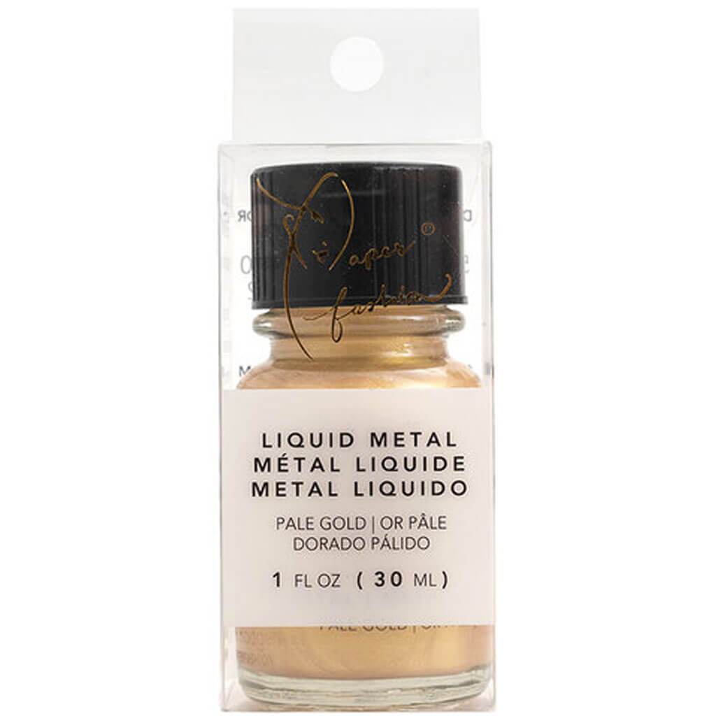 Paper Fashion Collection Paints Liquid Metal 1oz Pale Gold