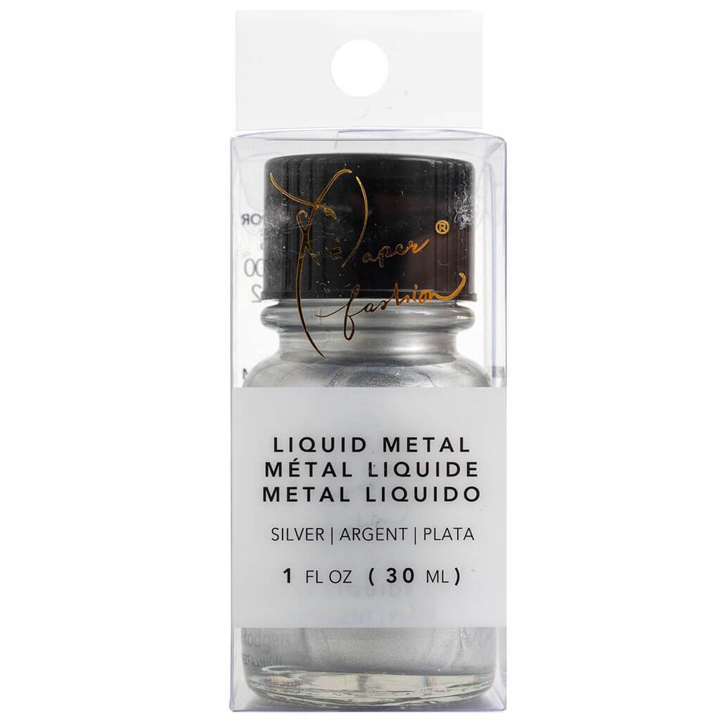 Paper Fashion Collection Paints Liquid Metal 1oz Silver