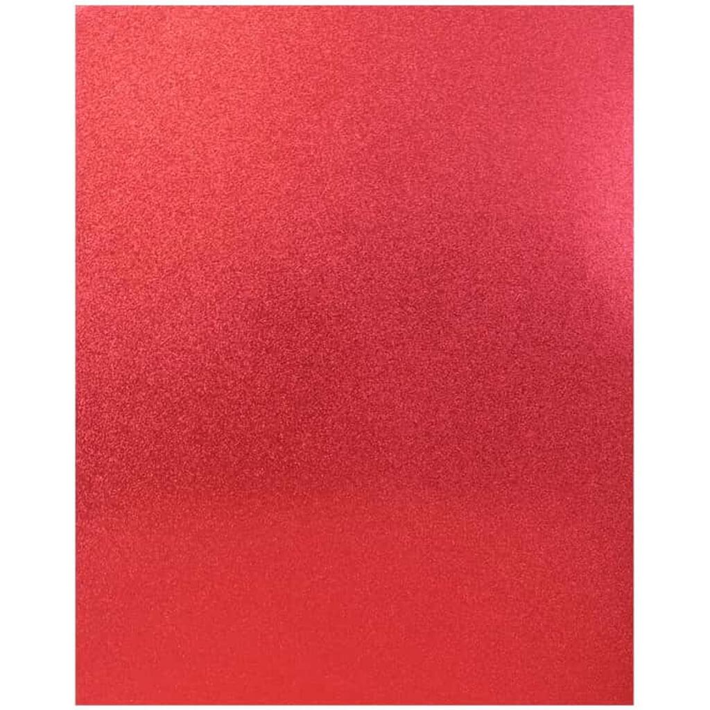 Poster Board Red Glitter 22in x 28in