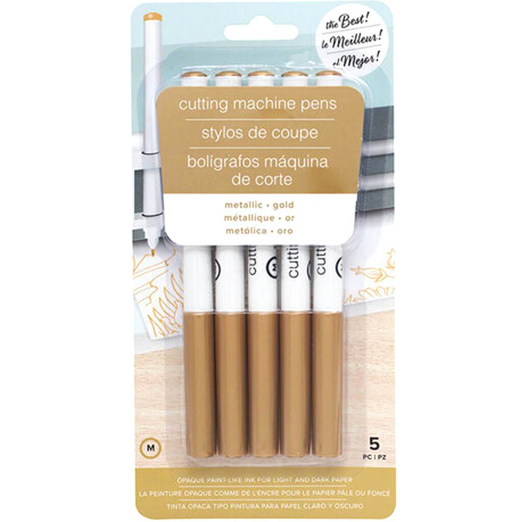 Cutting Machine Pens Medium Tips Metallic Gold