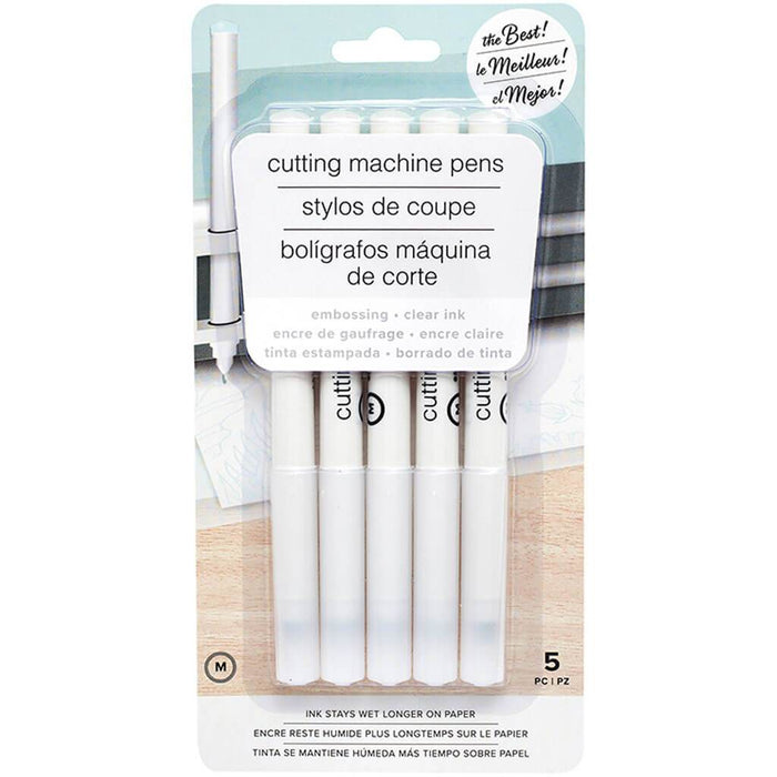 Cutting Machine Pens Embossing Medium Tip Clear