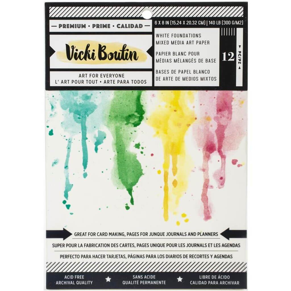 Vicki Boutin Mixed Media Foundations Paper 6in x 8in 12pcs