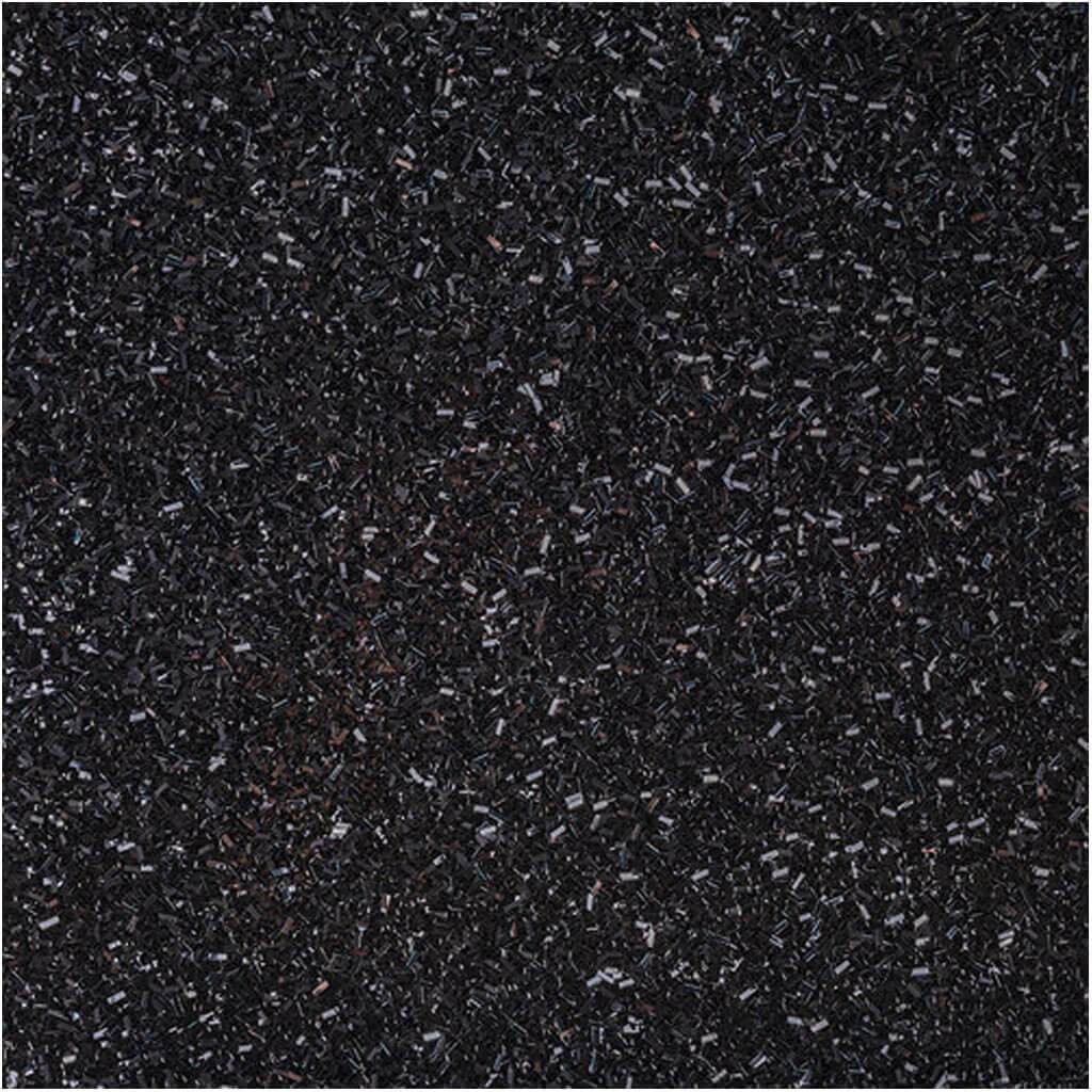 Specialty Paper Glitter Tinsel 12in x 12in Black