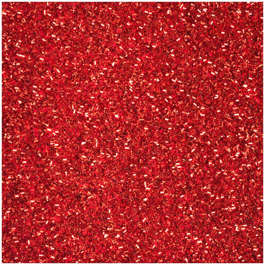 Specialty Paper Glitter Tinsel 12in x 12in Crimson