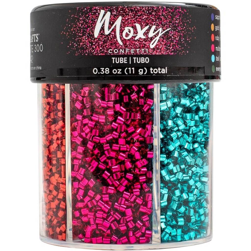 Moxy Bottled Glitter Tube Confetti Primary