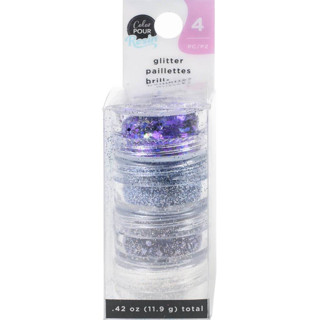 Color Pour Resin Mix-Ins-Goode-Violet, Black, Iridescent, Turquoise