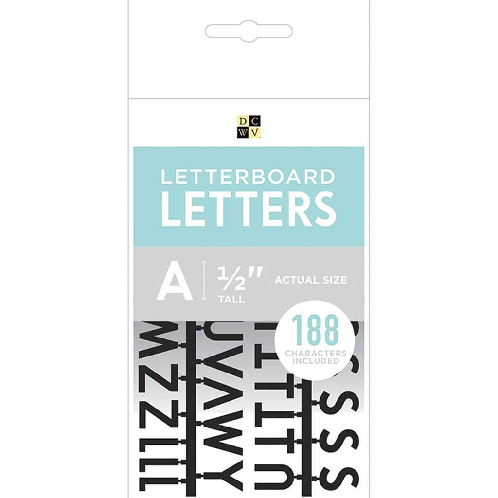 Die Cuts with a View Letter Board Letter Packs 0.5in Black