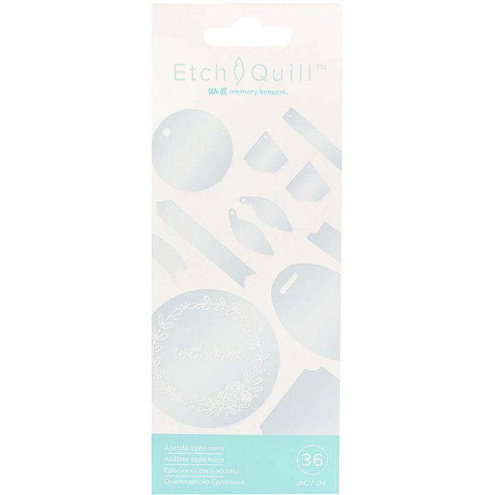 We R Memory Keepers Etch Quill 36pcs Acetate Ephemera