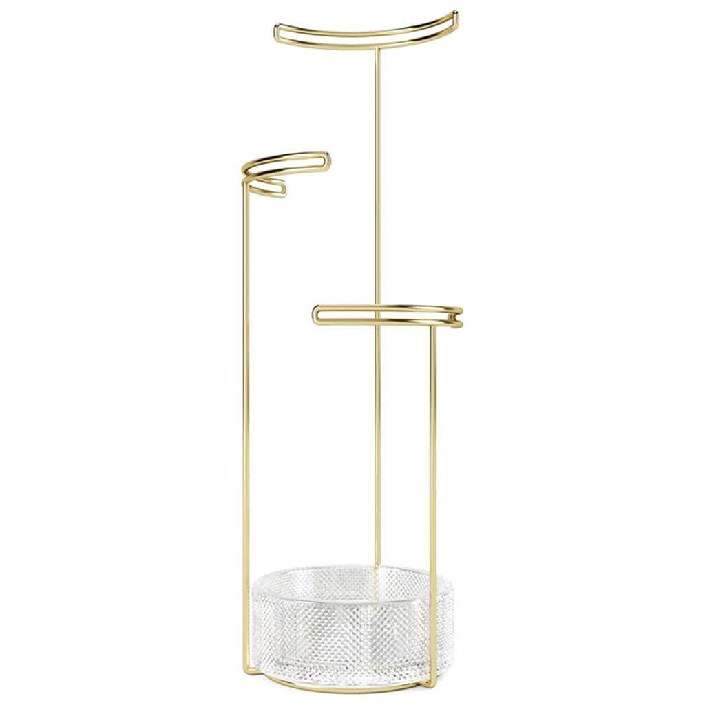 Tesora Jewelry Stand Brass