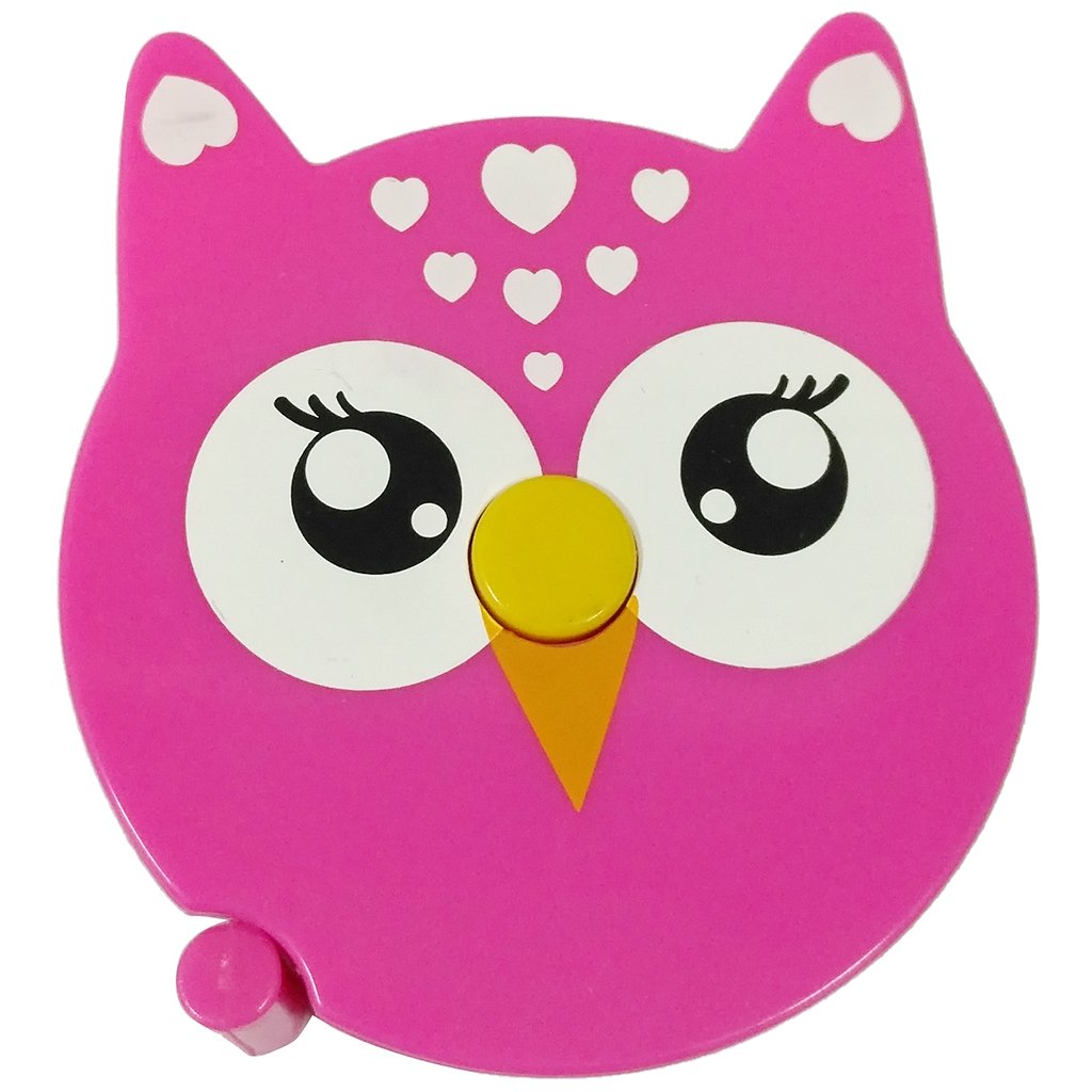 Animal Creatures Tape Measure Owl Pink