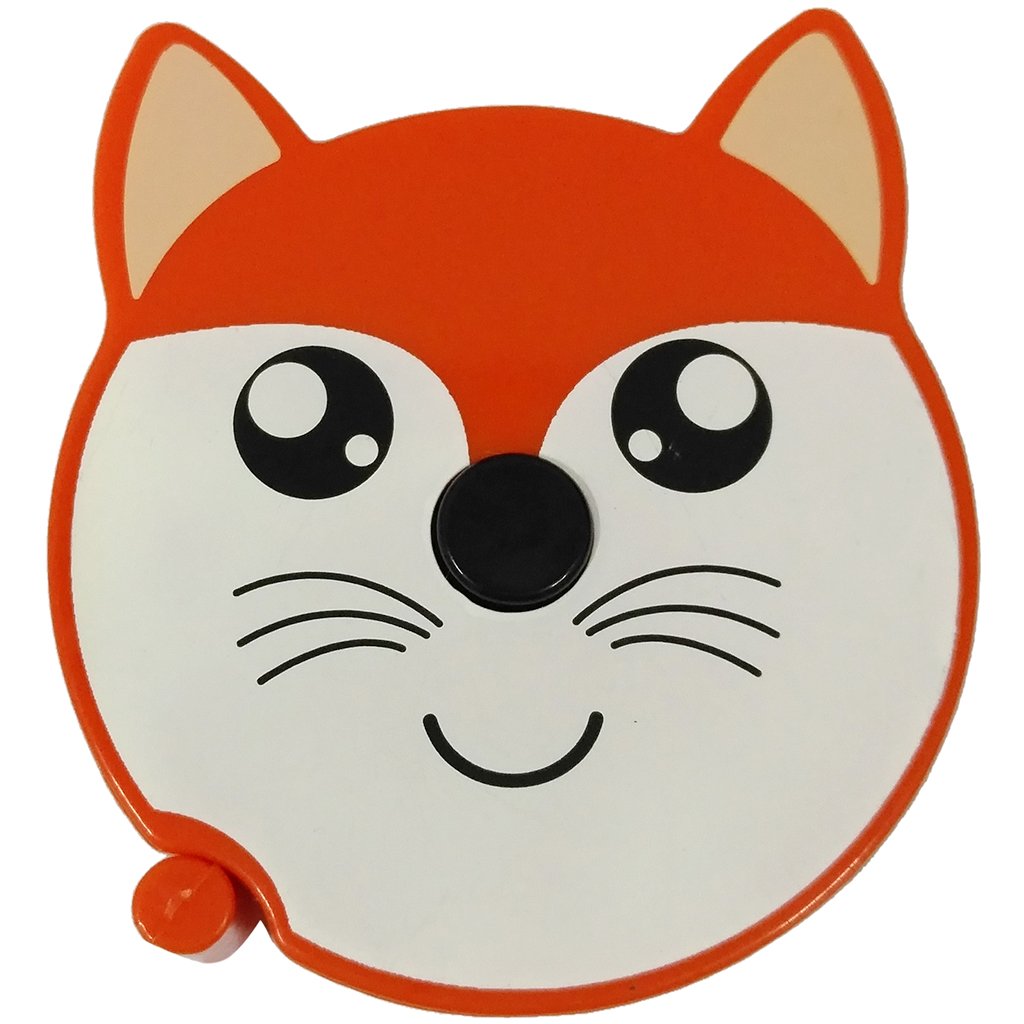 Animal Creatures Tape Measure Fox Orange