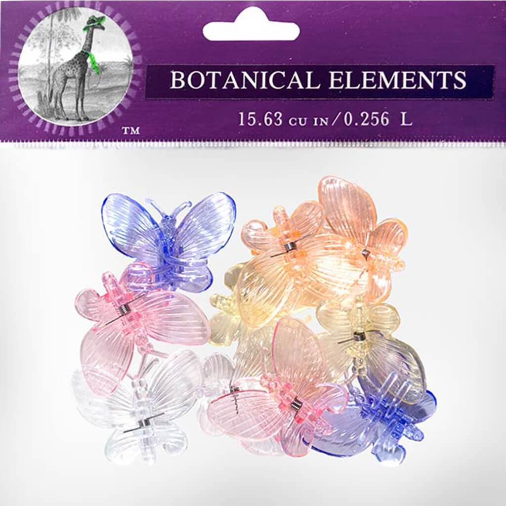 Orchid Clip Butterfly 10Pc