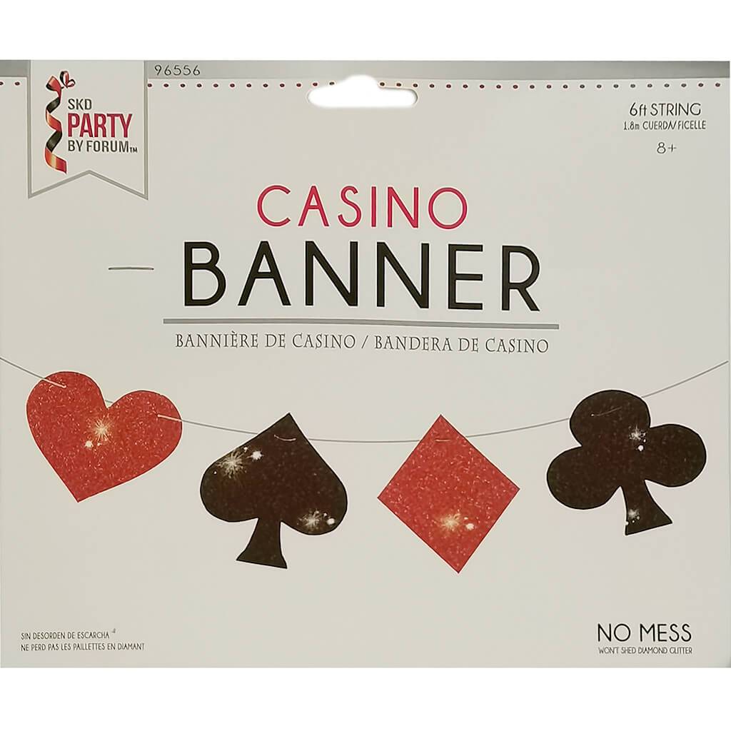 Casino Black &amp; Red Banner