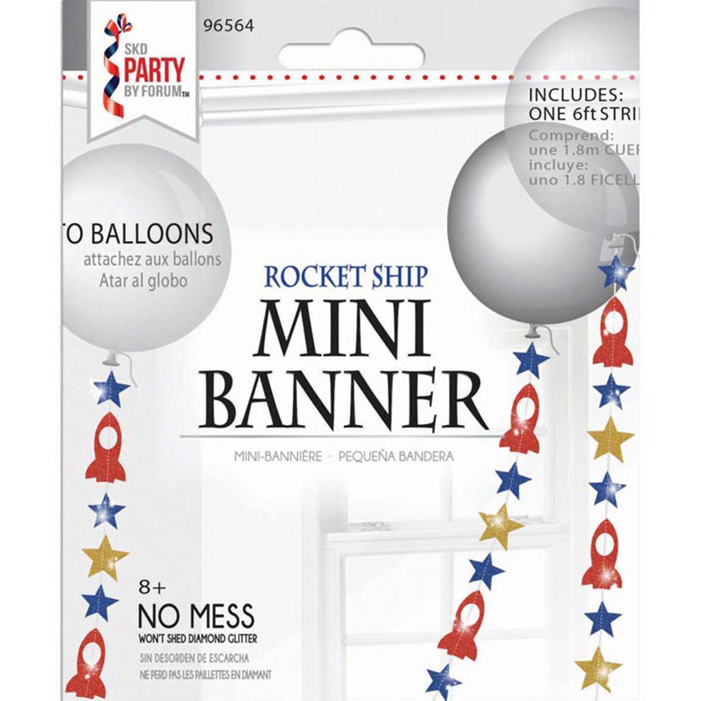 Rocket Ship Mini Banner