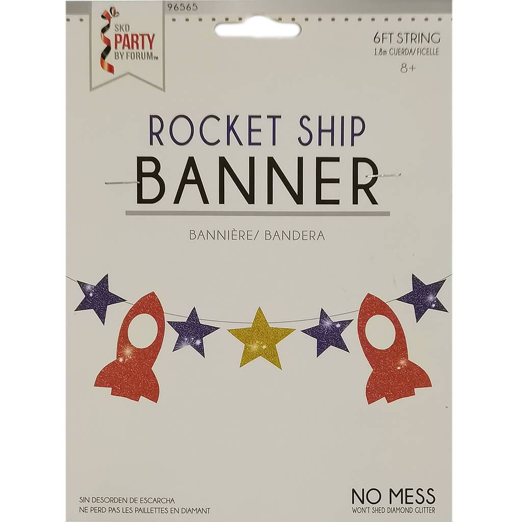 ROCKET SHIP LARGE BANNER