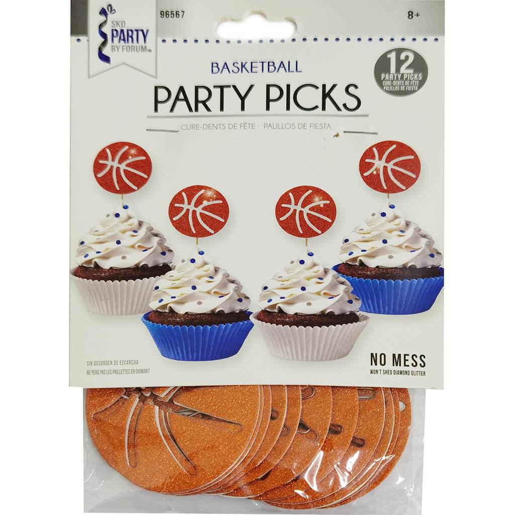 Diamond Cupcake Pick Basketball