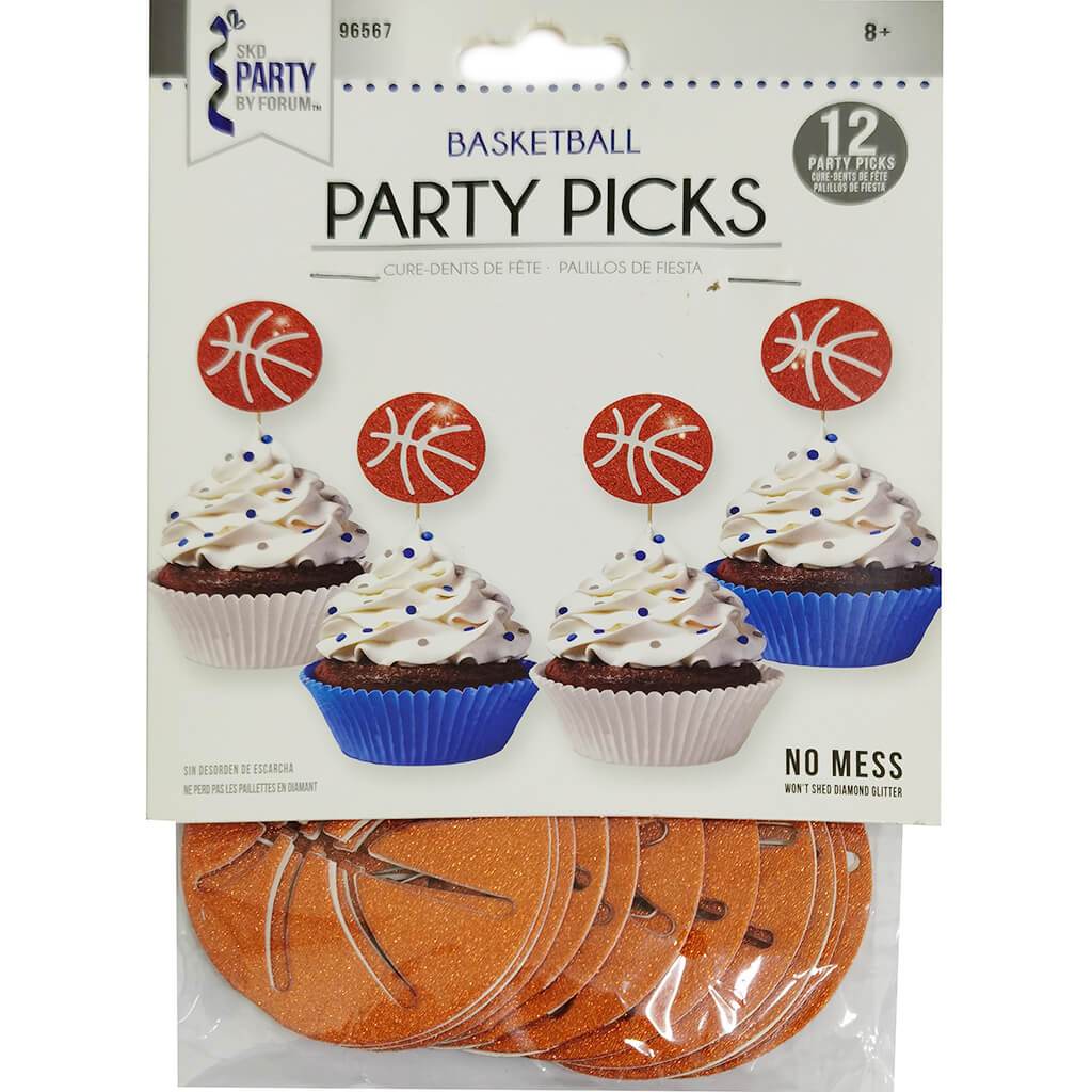 Diamond Cupcake Pick Basketball