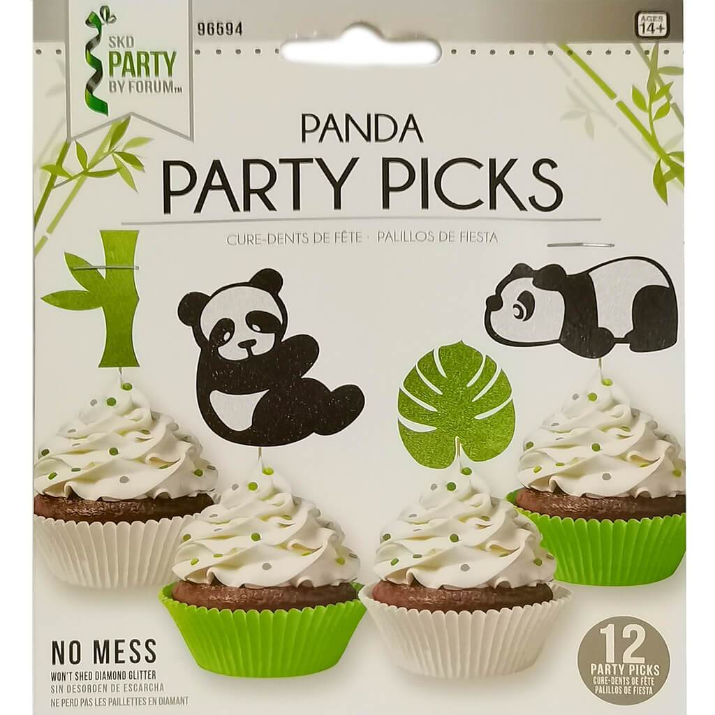 Panda Cupcake Picks 12pcs