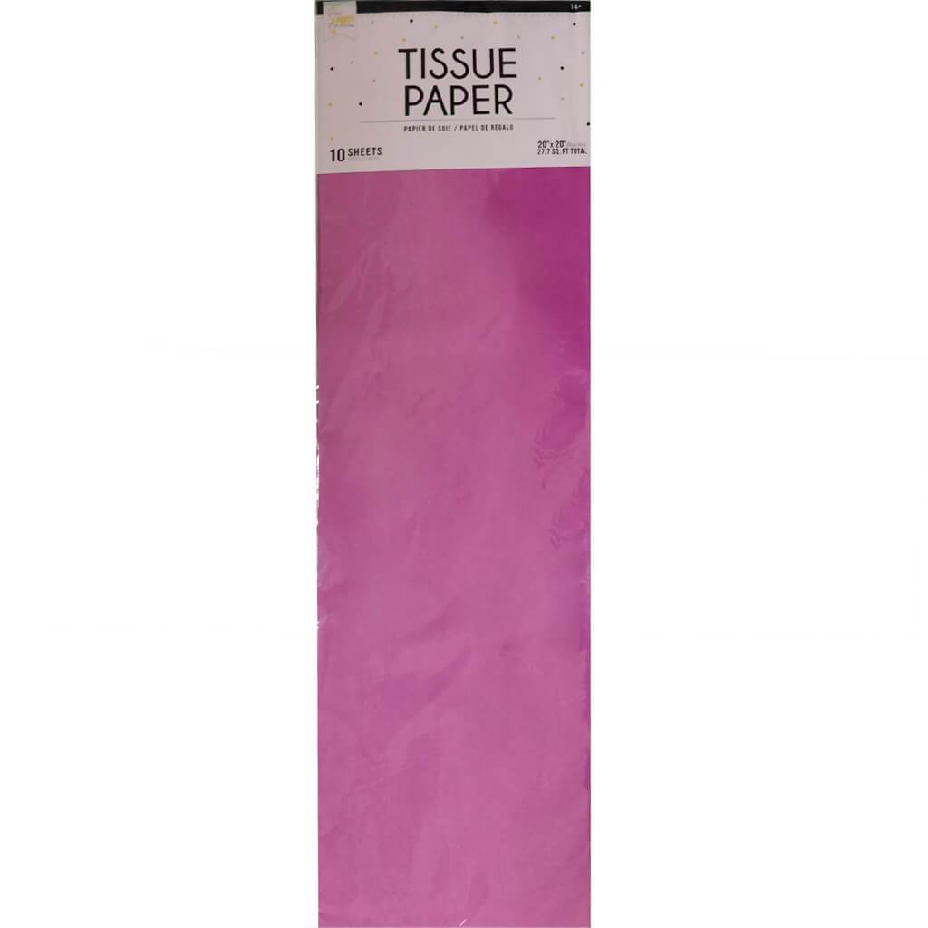 Tissue 10 Pack 20in x 20in Hot Pink