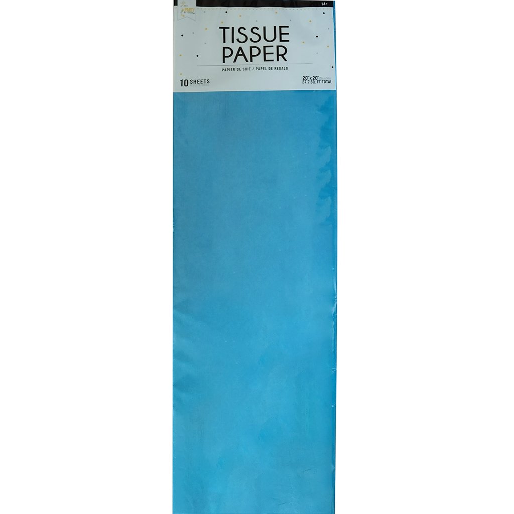 Tissue 10 Pack 20in x 20in Turquoise