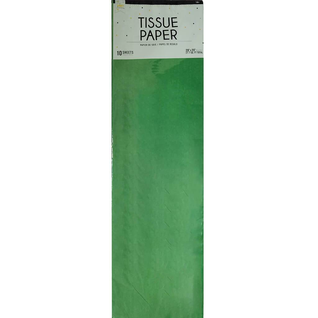 Tissue 10 Pack 20in x 20in Seaf Green