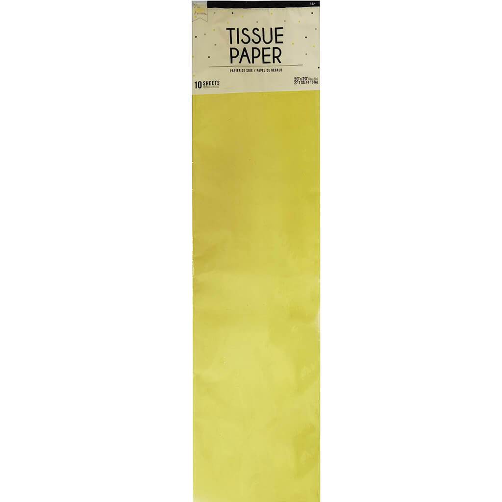 Tissue 10 Pack 20in x 20in Prime Yellow