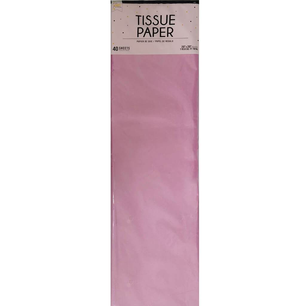 Tissue 40 Pack 20in x 20in Pink