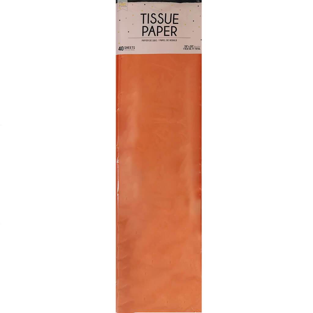 Tissue 40 Pack 20in x 20in Bright Orange