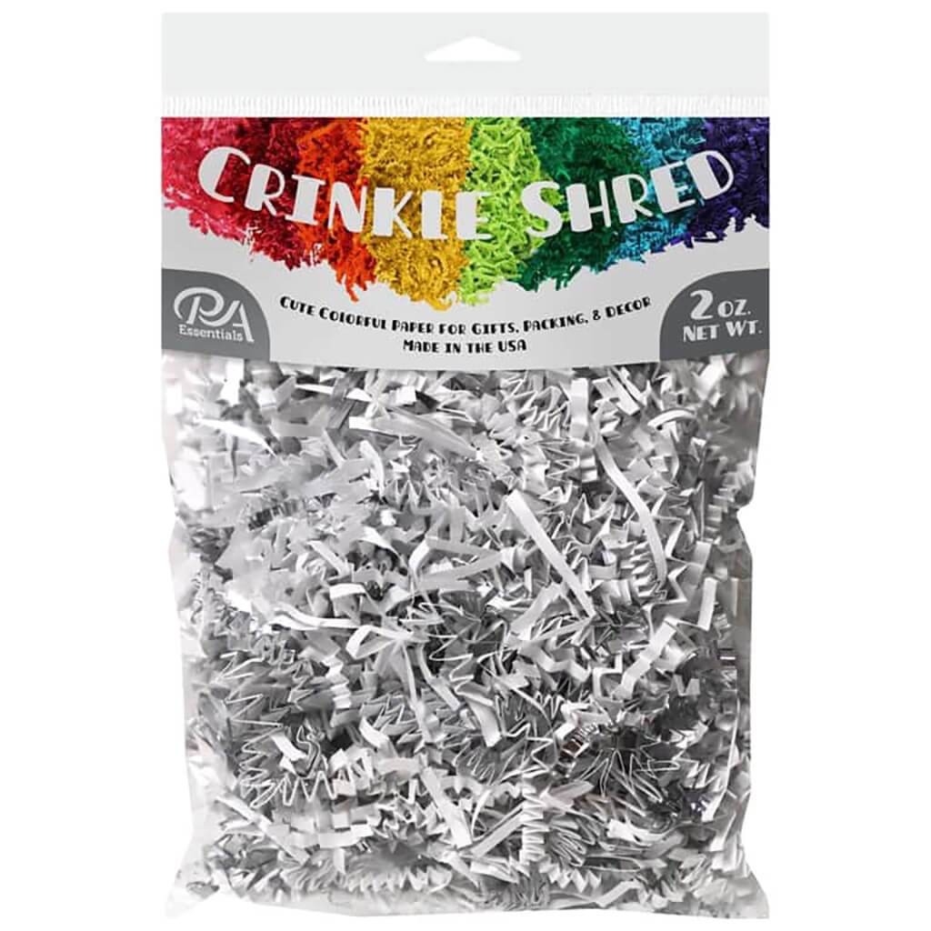 Paper Shred White Silver, 2oz