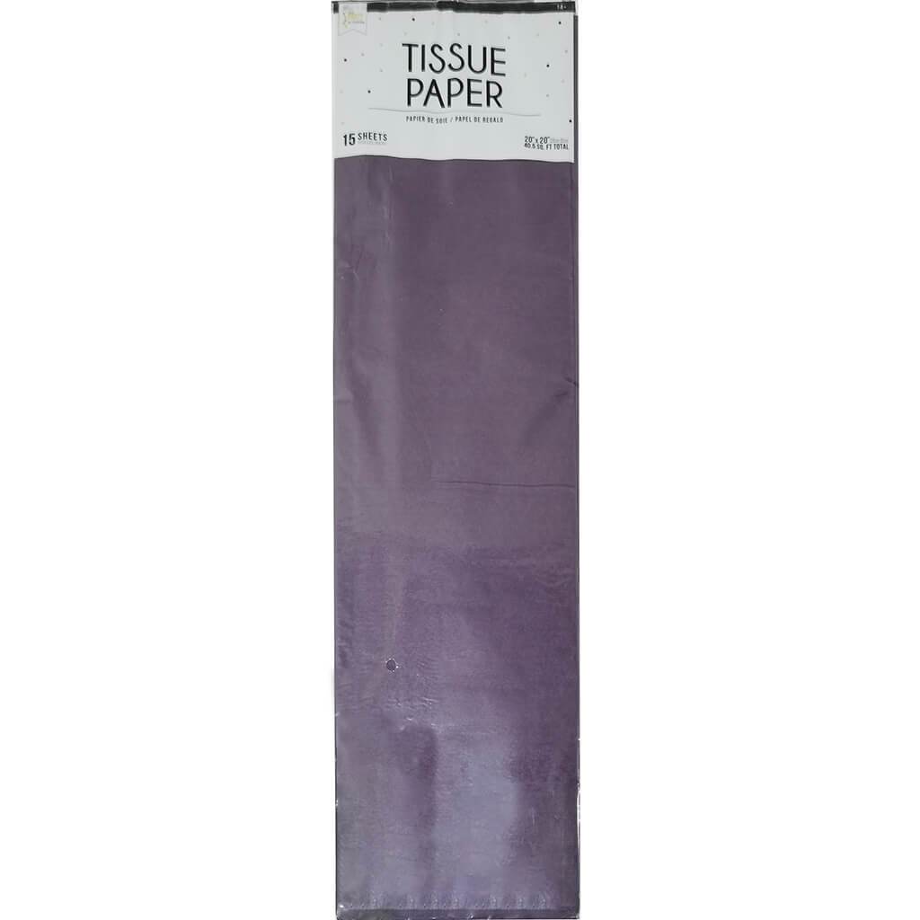 Purple Tissue Paper 15pc, 20in X 20in