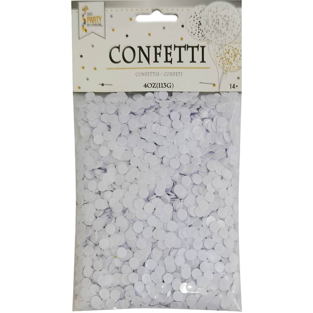 Confetti Dot Bag 4oz White